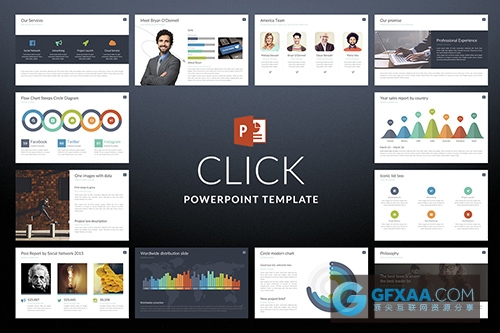 深色创意商务工公司通用PPT全动画模板 - 顶尖PPT