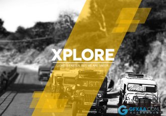 旅游风光展示探险简约PPT模板 - 顶尖PPT