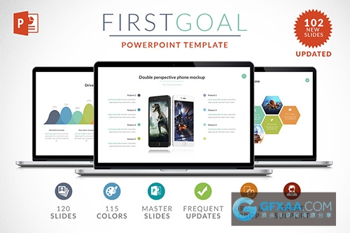 多种色彩搭配图形图表PPT模板 - 顶尖PPT