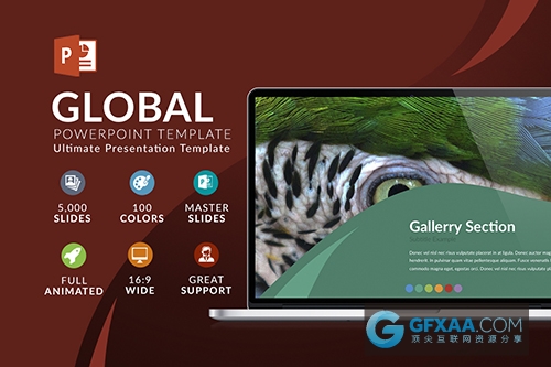 自然生物展示分析多用途PPT模板 - 顶尖PPT