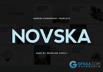 扁平化图片展示介绍PPT多用途模板 - 顶尖PPT