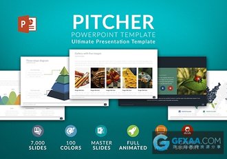 超过100种配色全动画PPT通用演示文稿 - 顶尖PPT