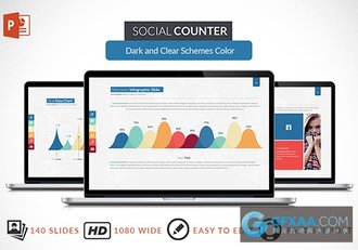 1920*1080高清商务多色系PPT模板 - 顶尖PPT