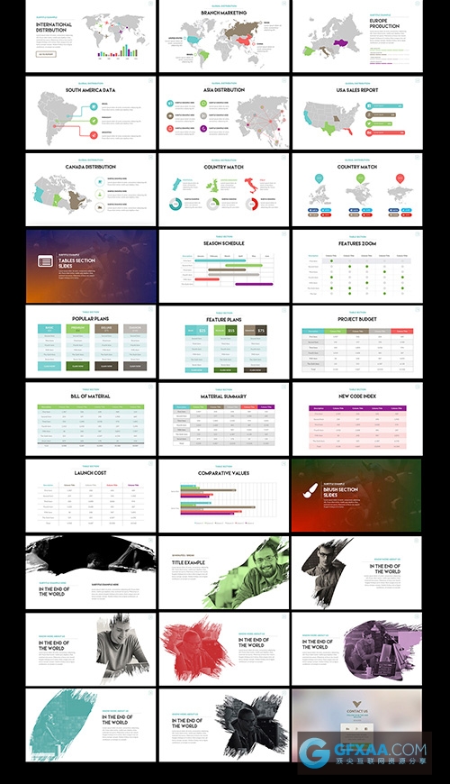 全动画多种比例支持PC和MAC商务PPT模板 - 顶尖PPT