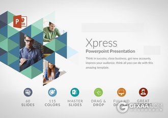 60页创意多边形动画多用途keynote模板 - 顶尖PPT