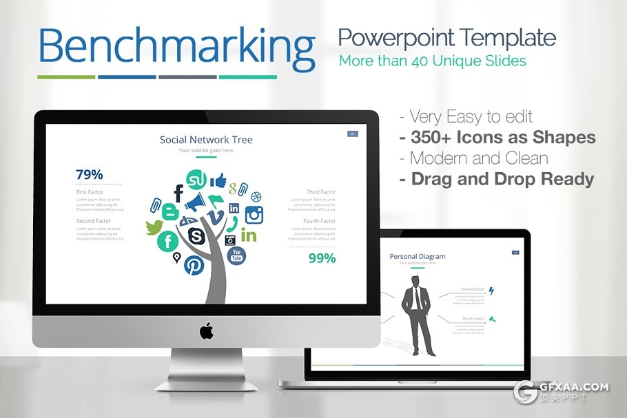 45页黑白两种底色欧美商务风格工作汇报总结keynote模板 7种配色 - 顶尖PPT