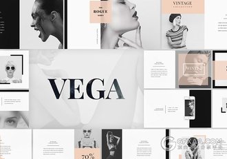 东京-创意时尚杂志风格PPT模板 - 顶尖PPT