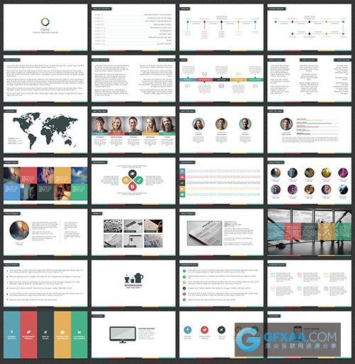 50页欧美风格PPT过渡动画模板 - 顶尖PPT