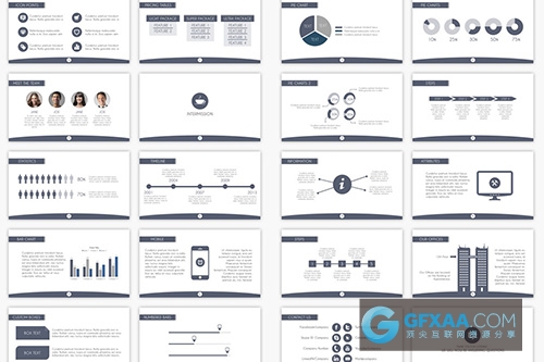 28页动画极简文艺风格PPT模板 - 顶尖PPT