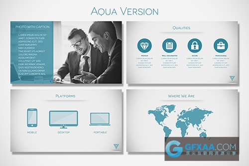 32页2种配色方案多用途极简风格PPT模板 - 顶尖PPT