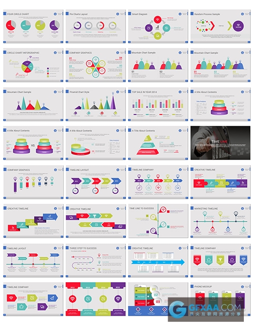 企业年度报告精美动画效果PPT模板 - 顶尖PPT