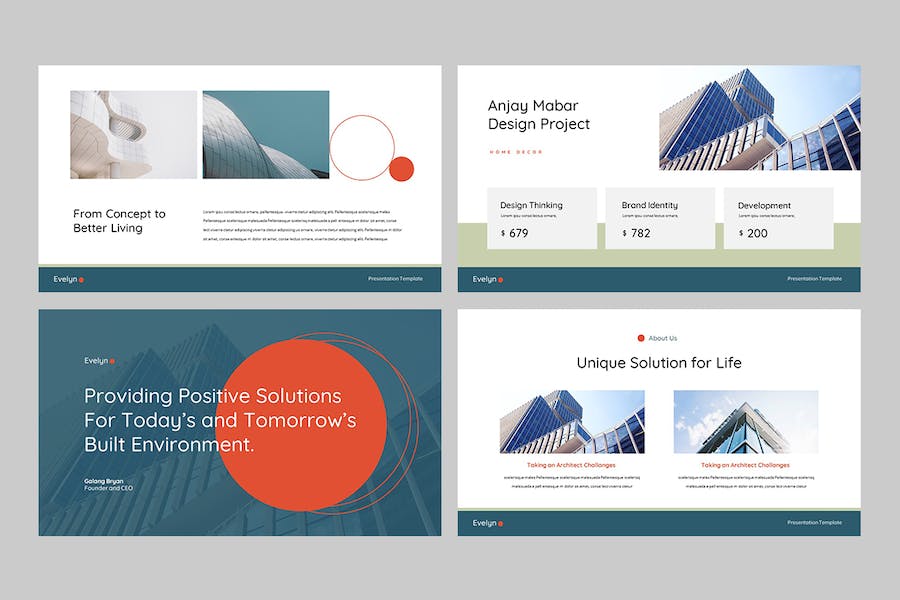 商业建筑工程施工PPT模板 - 顶尖PPT