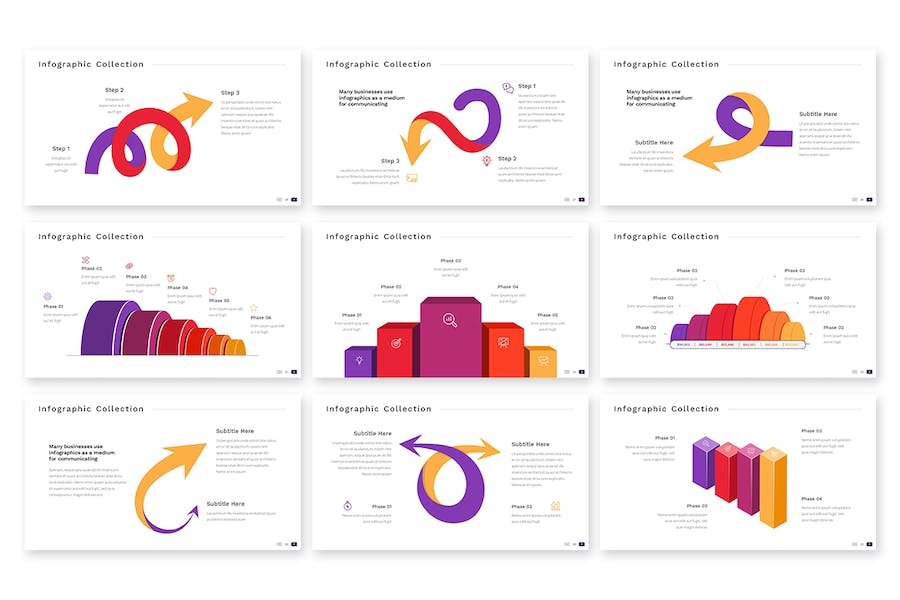 信息图表数据展示营销宣传PPT模板 - 顶尖PPT