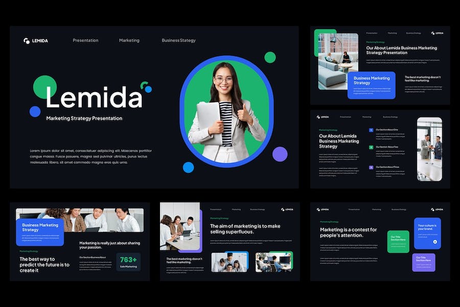 营销策略推广方案讲座展示Keynote模板 - 顶尖PPT