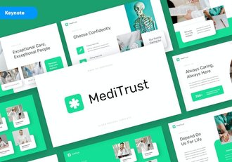 医疗健康诊疗服务信托管理推介专业展示方案Keynote模板 - 顶尖PPT