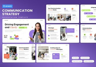 战略沟通竞品分析keynote模板 - 顶尖PPT
