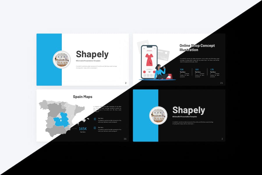 极简主义室内装修设计环保主题PPT模板 - 顶尖PPT