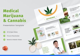 医用大麻相关内容展示PowerPoint模板 - 顶尖PPT