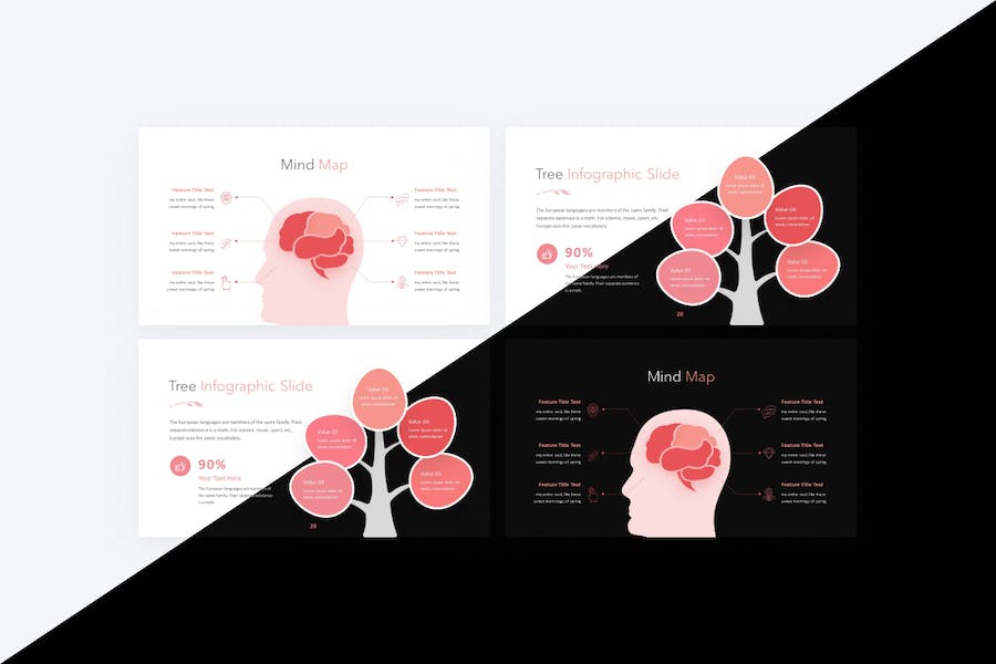 粉色极简主义食品美食PPT模板 - 顶尖PPT