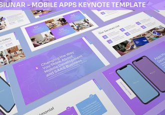 移动应用程序APP开发推广keynote模板 - 顶尖PPT