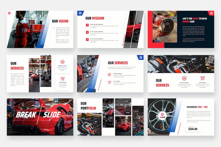 汽车售后维修保养keynote模板 - 顶尖PPT