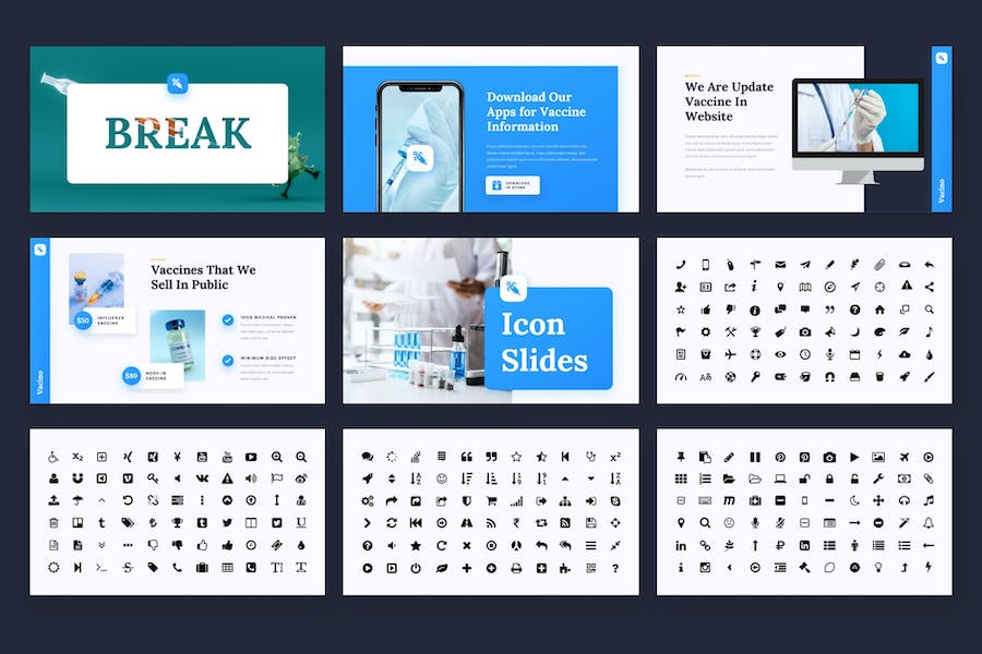 疫苗领域专业展示PPT模板 - 顶尖PPT