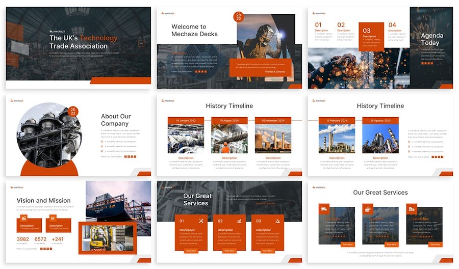 机械制造行业keynote模板 - 顶尖PPT