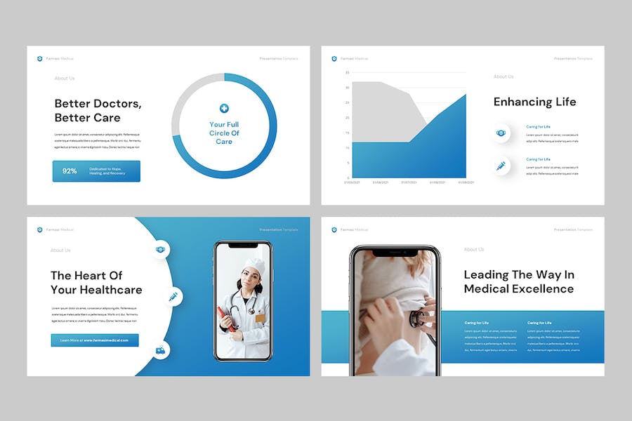 医疗健康服务机构诊疗介绍Keynote模板 - 顶尖PPT