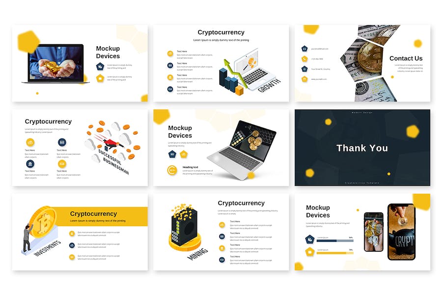 加密货币虚拟比特币keynote模板 - 顶尖PPT