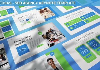 SEO机构年度报告公司团队展示keynote模板 - 顶尖PPT