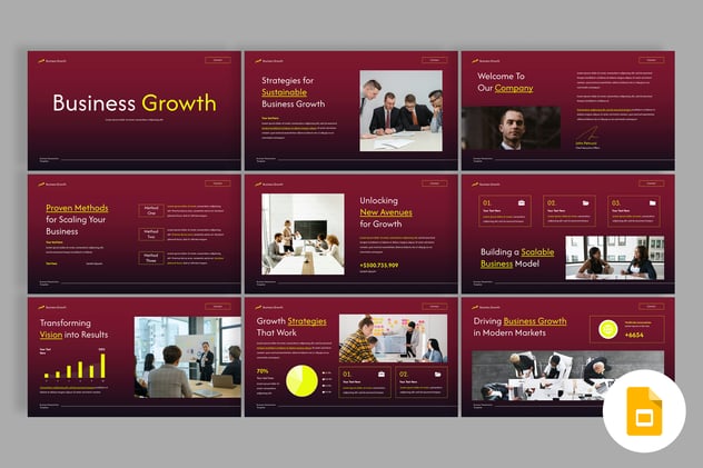 业务增长战略规划分析PPT模板 - 顶尖PPT