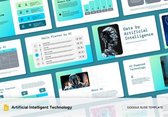 人工智能技术开发PPT模板 - 顶尖PPT