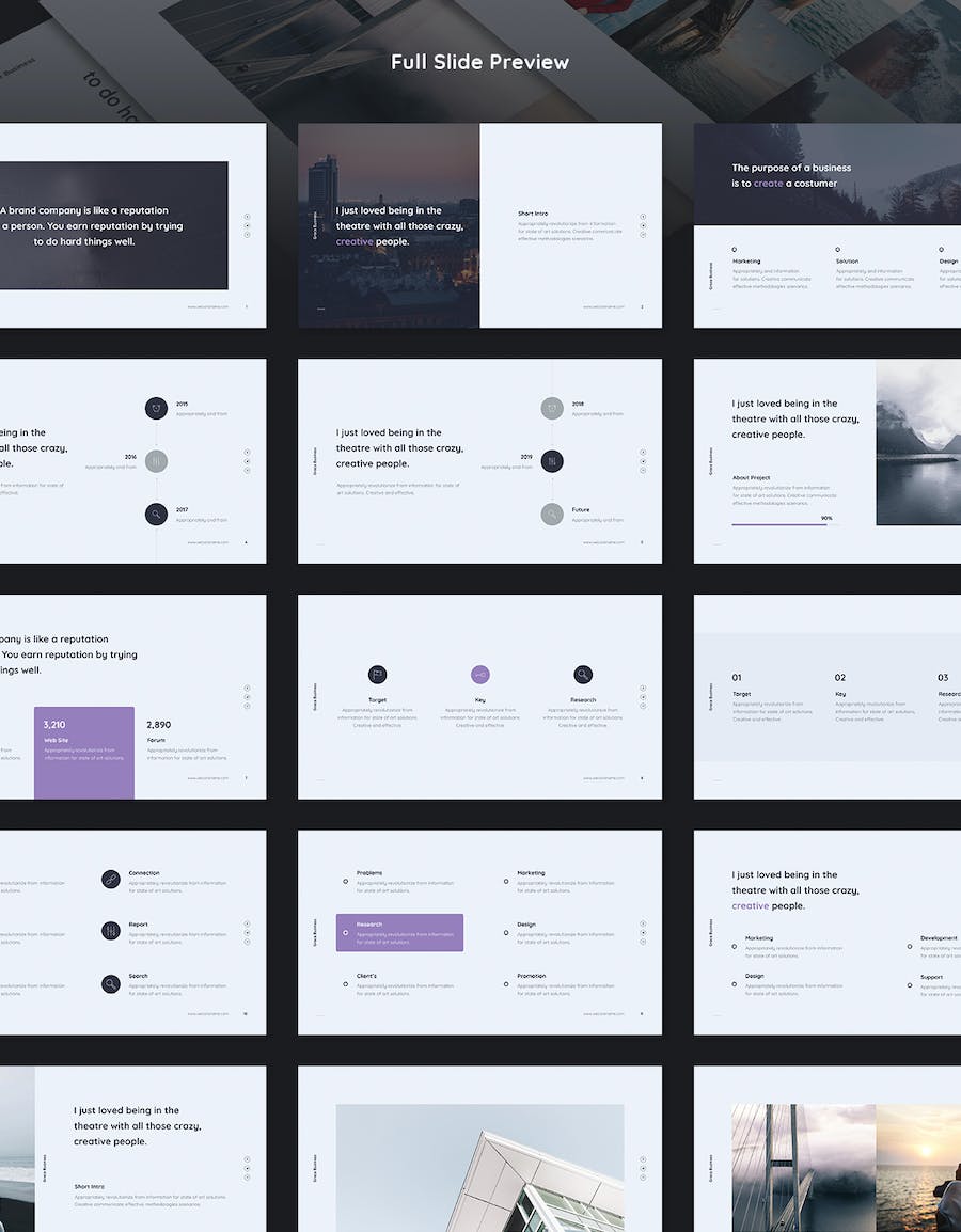 企业营销策划业务展示数据分析多用途keynote模板 - 顶尖PPT