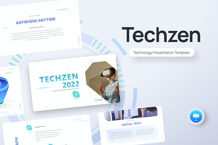 人工智能科技AI大模型keynote模板 - 顶尖PPT