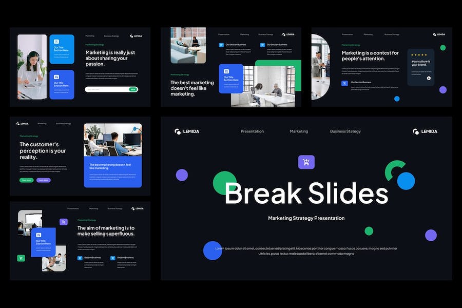 营销策略推广方案讲座展示Keynote模板 - 顶尖PPT