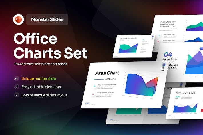 智能Excel折线数据图形PPT模板 - 顶尖PPT