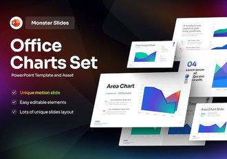 智能Excel折线数据图形PPT模板 - 顶尖PPT