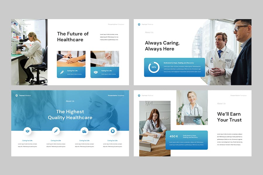 医疗健康服务机构诊疗介绍Keynote模板 - 顶尖PPT