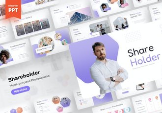 股东多功能综合展示方案PPT模板 - 顶尖PPT