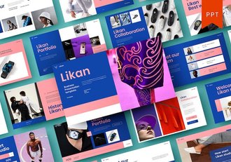 时尚商务企业品牌展示PPT模板 - 顶尖PPT