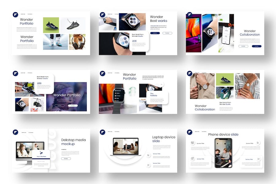 欧美商务风格企业项目合作简介商用PPT模板 - 顶尖PPT