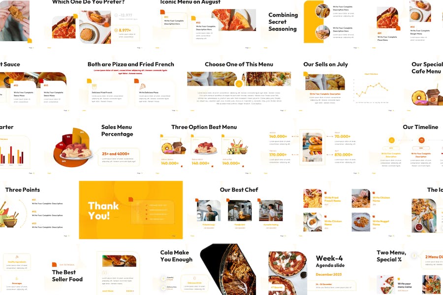 食品餐饮产品展示方案PPT模板 - 顶尖PPT