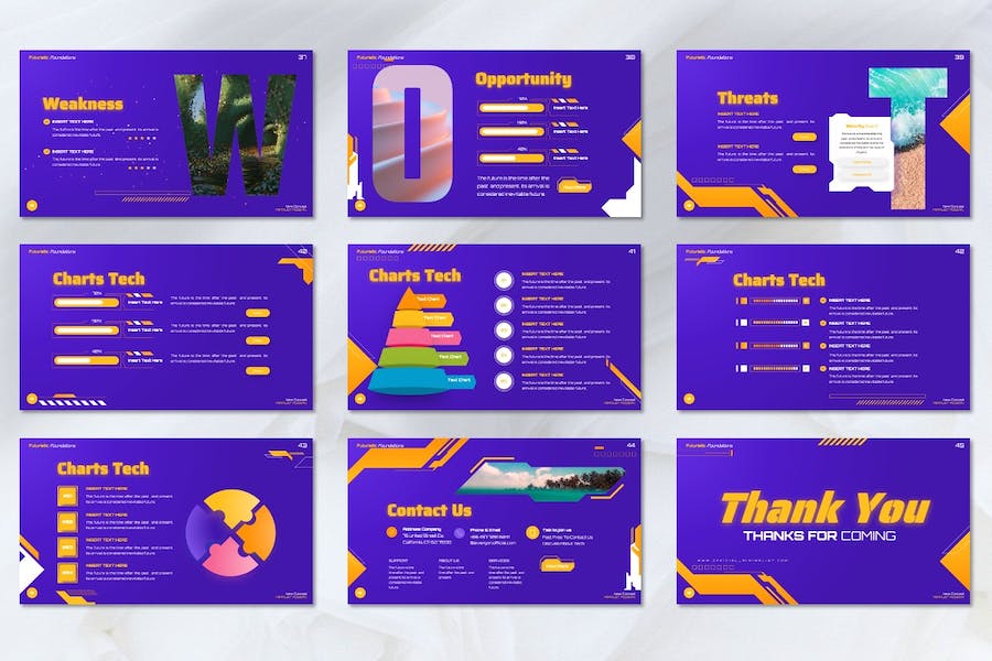 紫色创意多用途商业Keynote模板 - 顶尖PPT