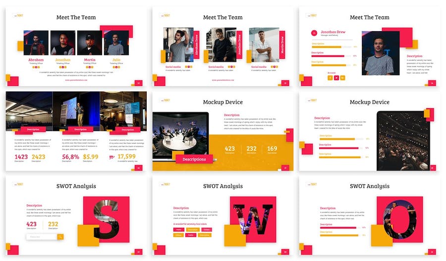 创意票务项目展示活动推介Keynote模板 - 顶尖PPT