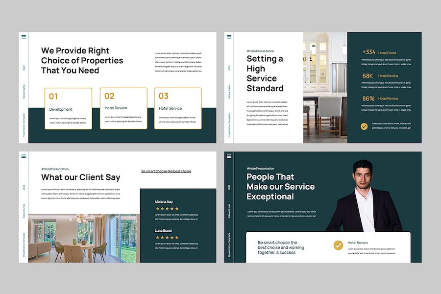 酒店旅游服务推介讲述Keynote模板 - 顶尖PPT
