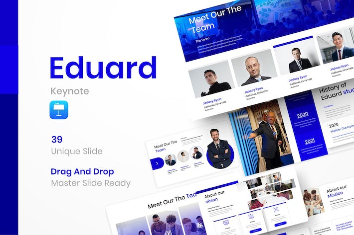 项目研发商业计划企业合作团队人员介绍keynote模板 - 顶尖PPT