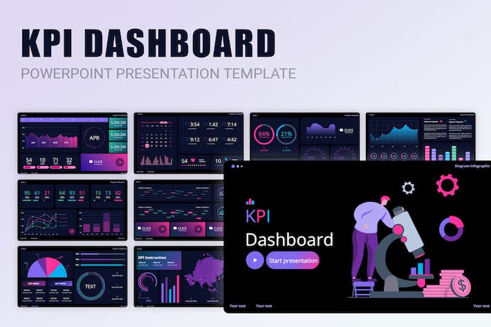 团队绩效KPI数据分析报告PPT模板 - 顶尖PPT