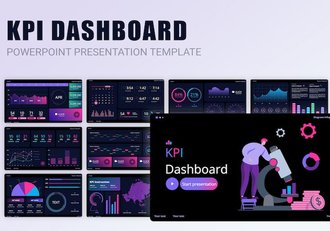 团队绩效KPI数据分析报告PPT模板 - 顶尖PPT