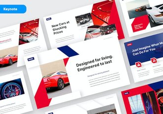 汽车行业移动出行Keynote模板 - 顶尖PPT