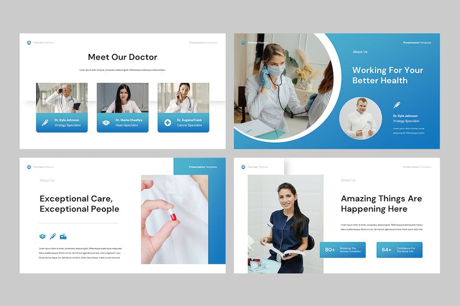 医疗健康服务机构诊疗介绍Keynote模板 - 顶尖PPT